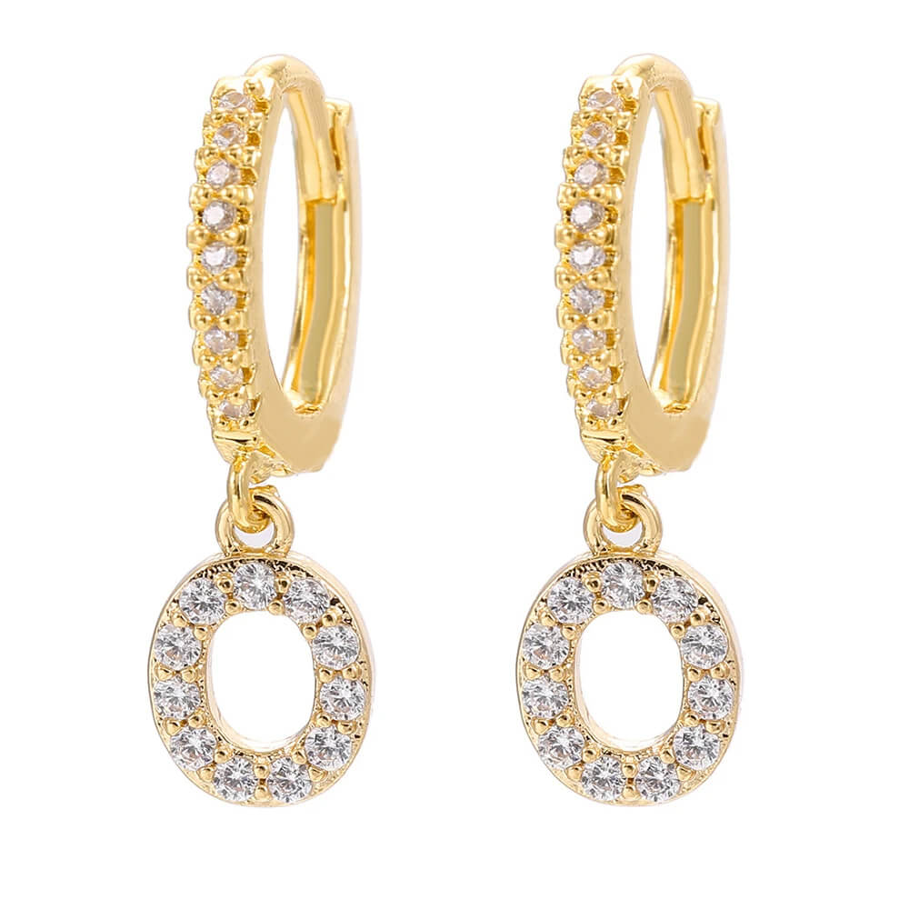 Brincos Celeste Banhado em ouro 18k