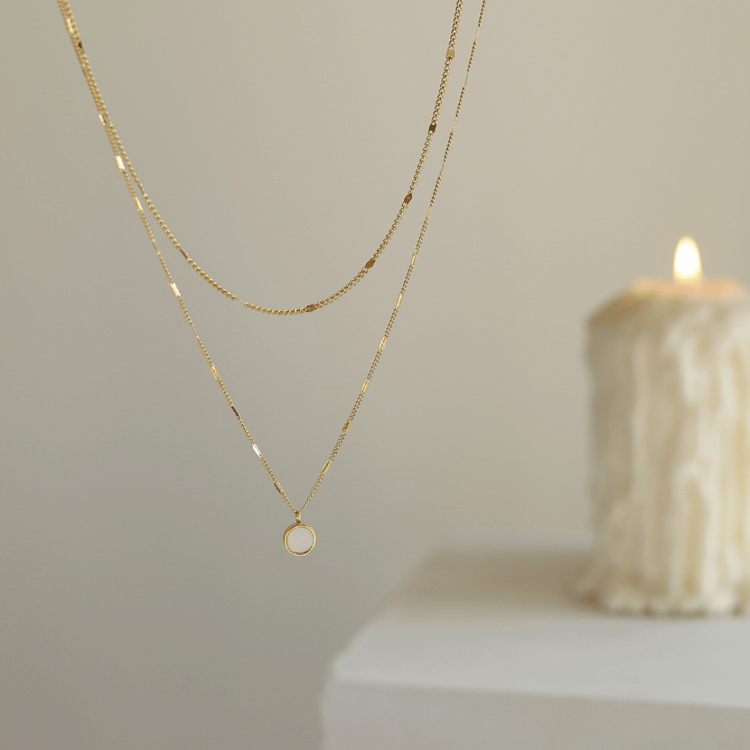 Mix Day to Day Colar Duplo | Prata 925 Banhada a Ouro 18k