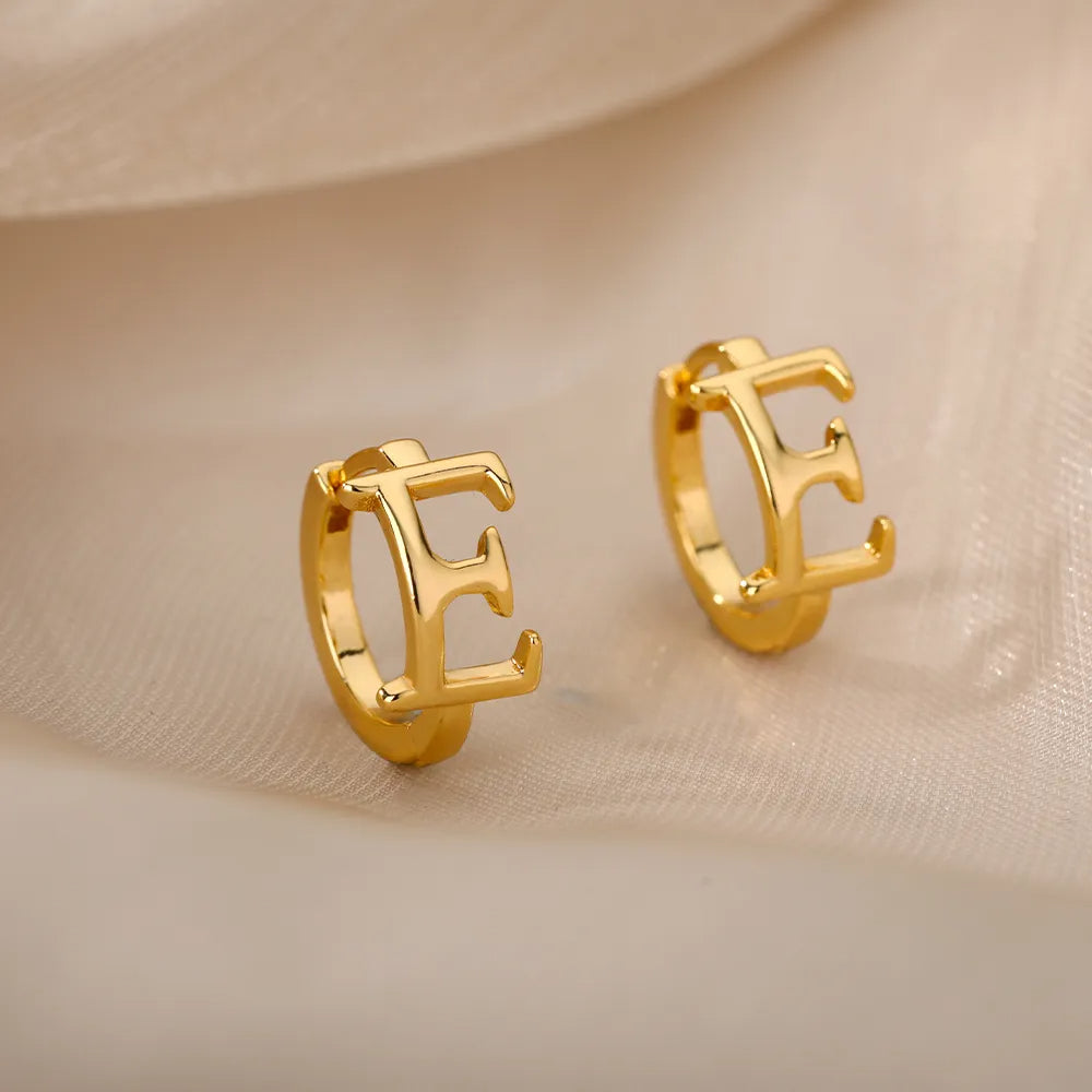 Par de Brincos Iniciais | Banhados em Ouro 18k