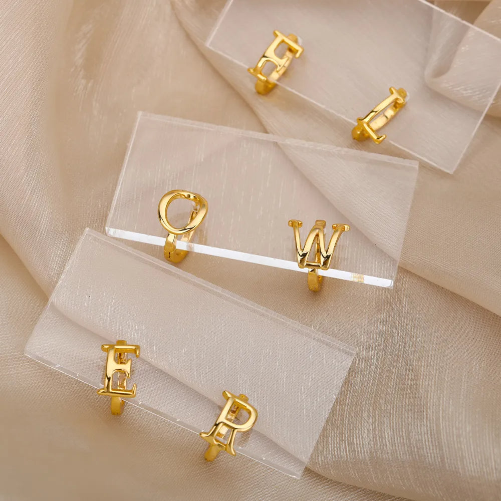 Par de Brincos Iniciais | Banhados em Ouro 18k