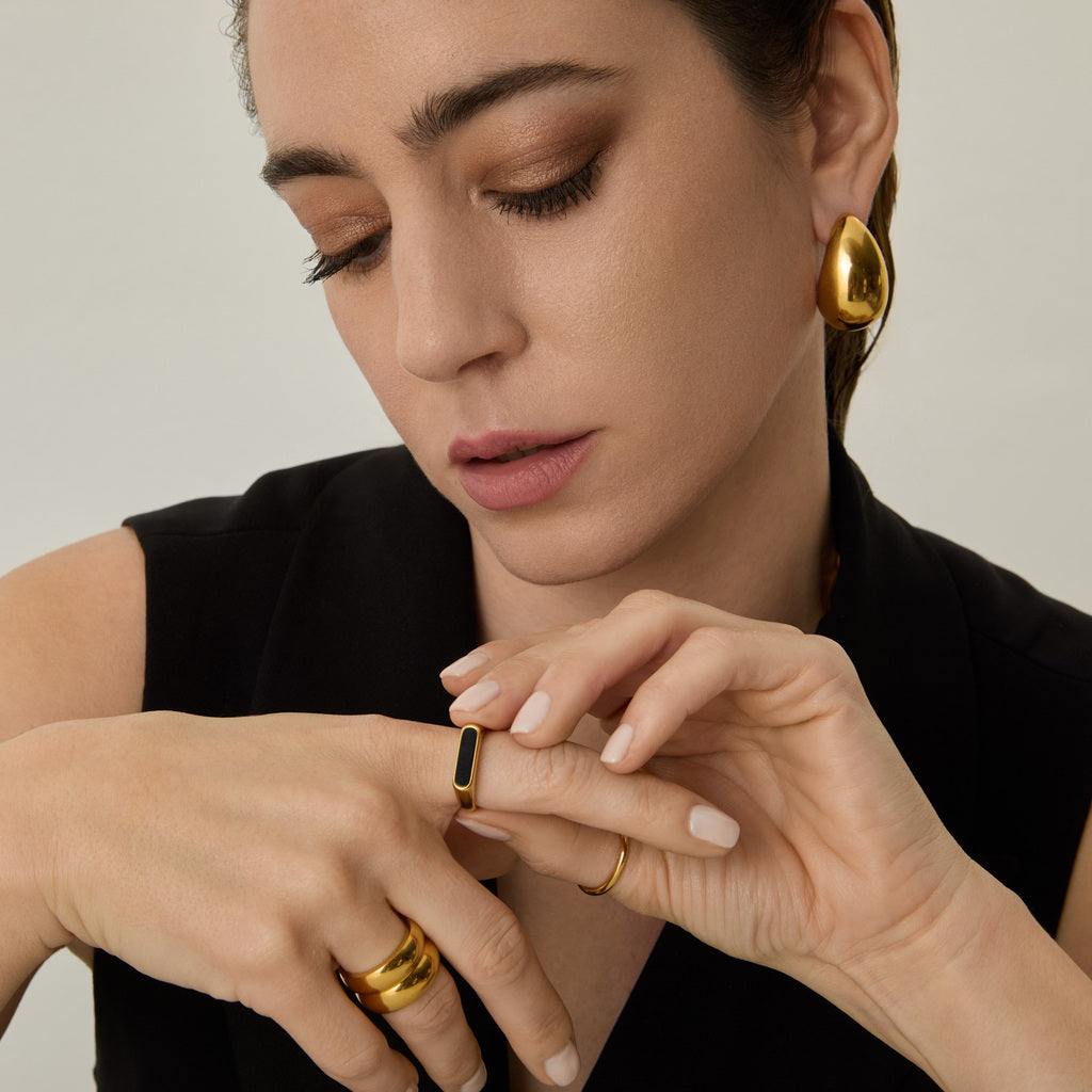 Anel Slim Luminoz | Banhado em Ouro 18k