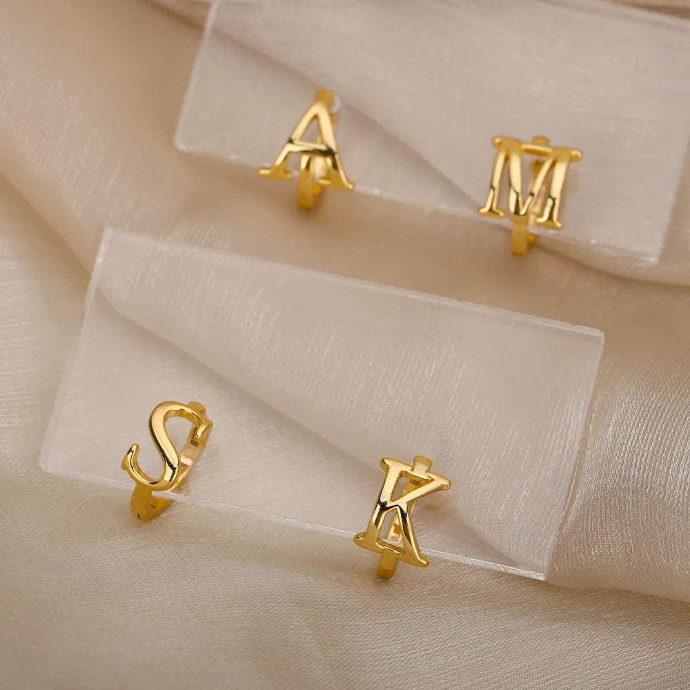 Par de Brincos Iniciais | Banhados em Ouro 18k
