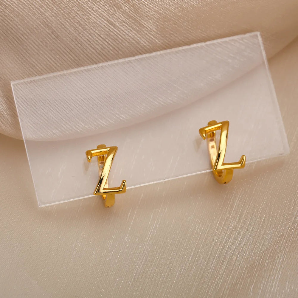 Par de Brincos Iniciais | Banhados em Ouro 18k