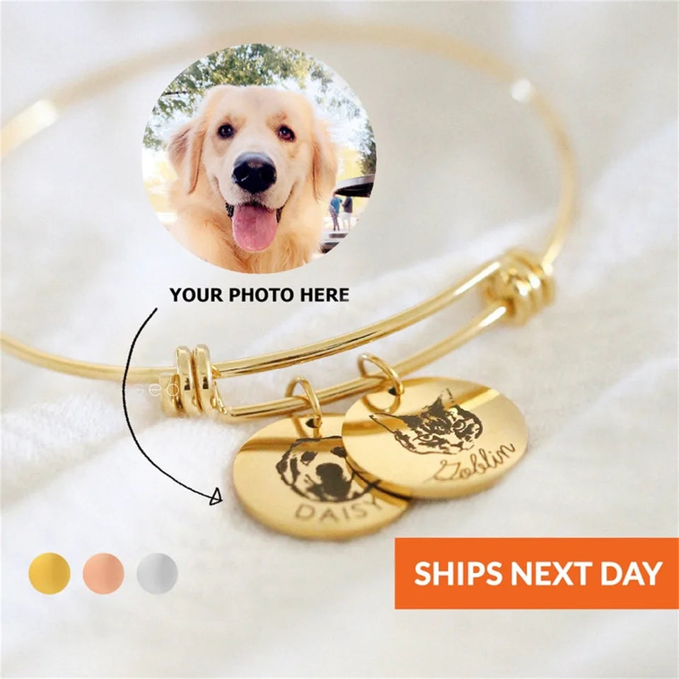 Pulseira PetLume + Pingente | Banhado