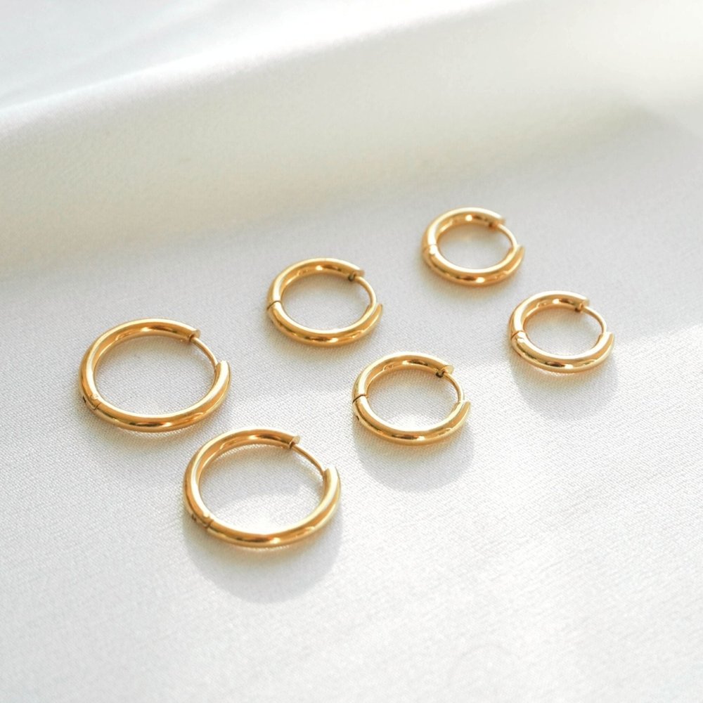 Brinco Trio de Argolas | Banhado em Ouro 18K