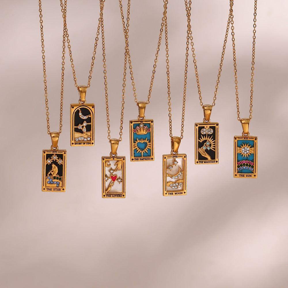 Colares Coleção Tarot | Banhado a Ouro 18K -