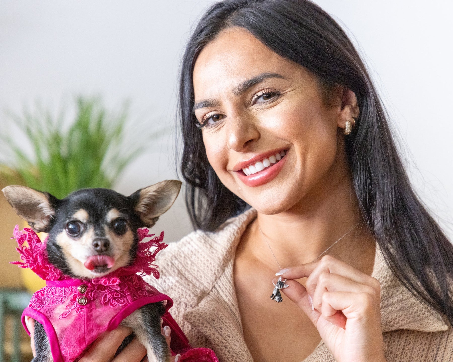 Colar + Pingente Pinscher | Em Prata 925