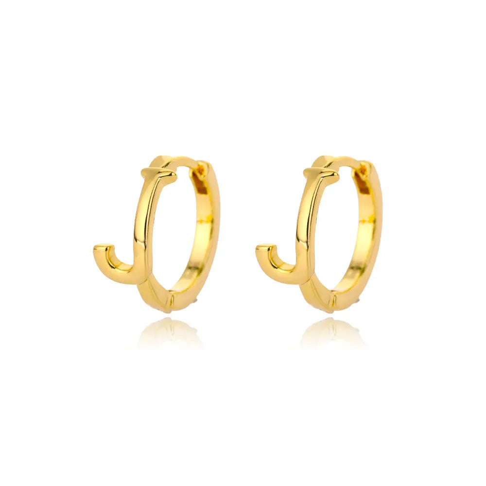 Par de Brincos Iniciais | Banhados em Ouro 18k