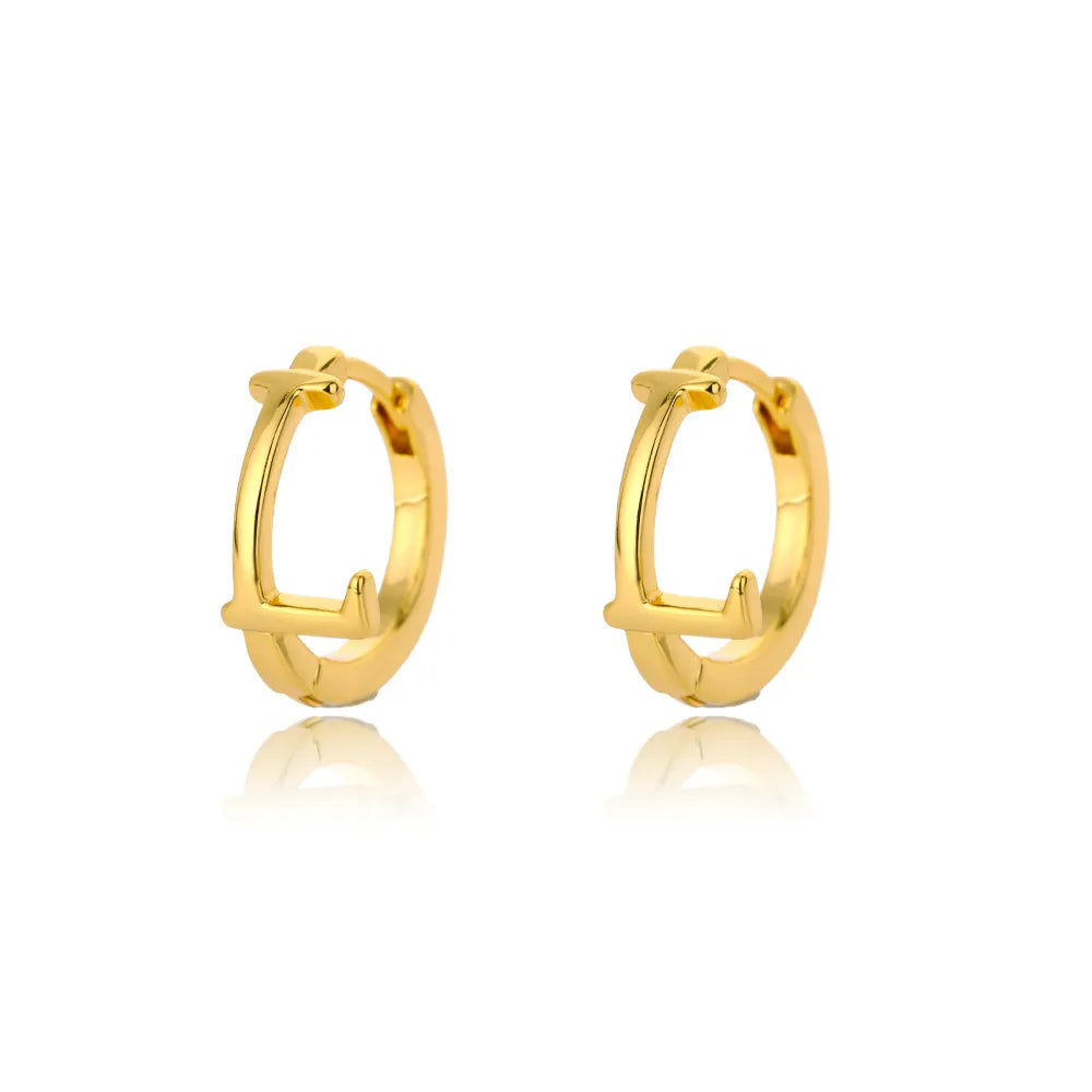 Par de Brincos Iniciais | Banhados em Ouro 18k