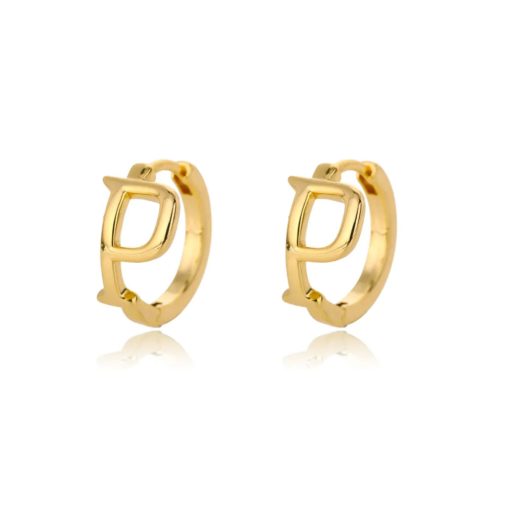 Par de Brincos Iniciais | Banhados em Ouro 18k