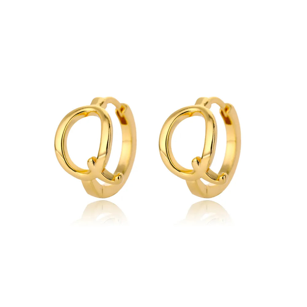 Par de Brincos Iniciais | Banhados em Ouro 18k