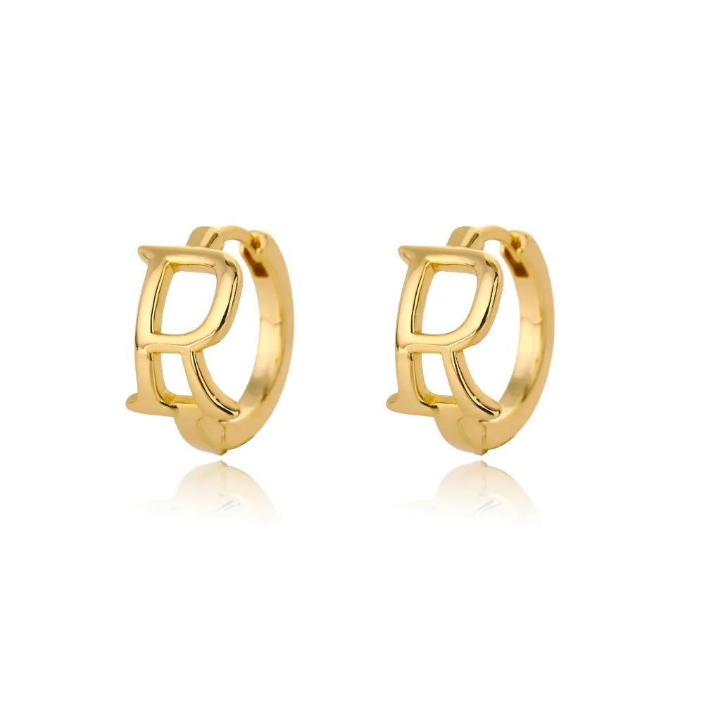 Par de Brincos Iniciais | Banhados em Ouro 18k
