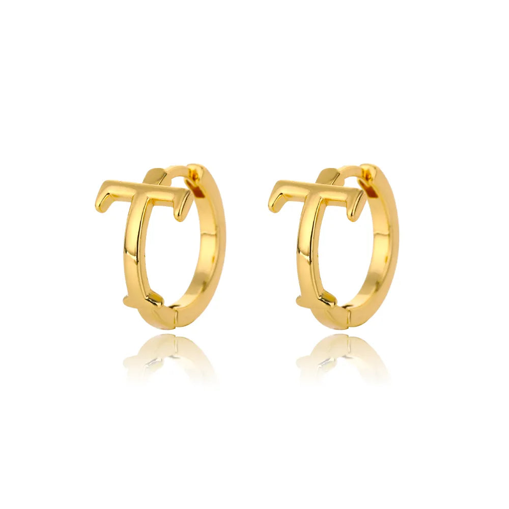 Par de Brincos Iniciais | Banhados em Ouro 18k