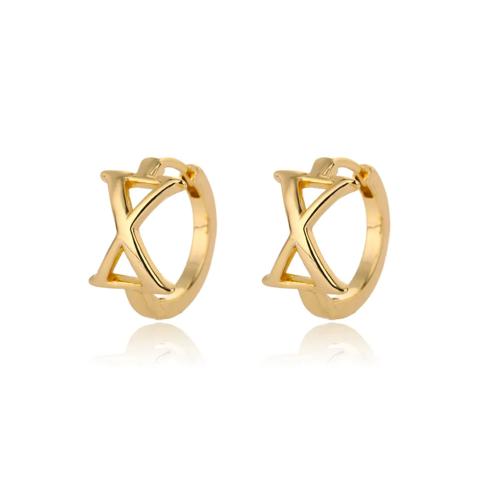Par de Brincos Iniciais | Banhados em Ouro 18k