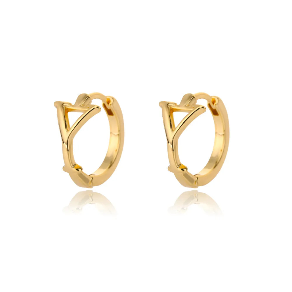 Par de Brincos Iniciais | Banhados em Ouro 18k
