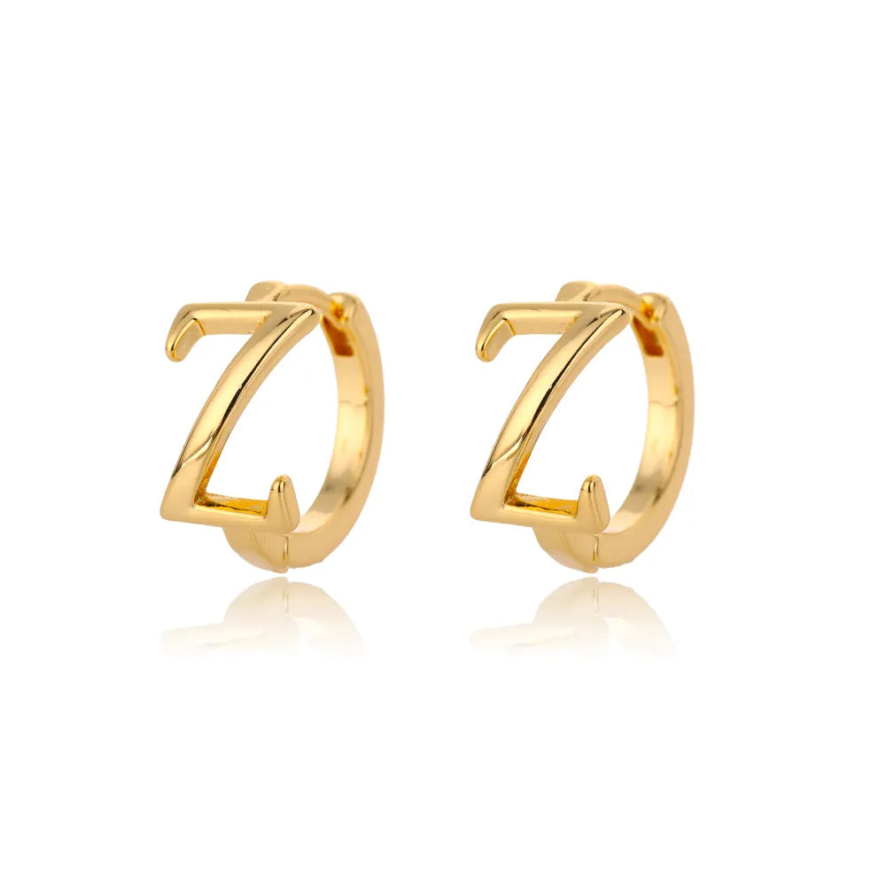 Par de Brincos Iniciais | Banhados em Ouro 18k