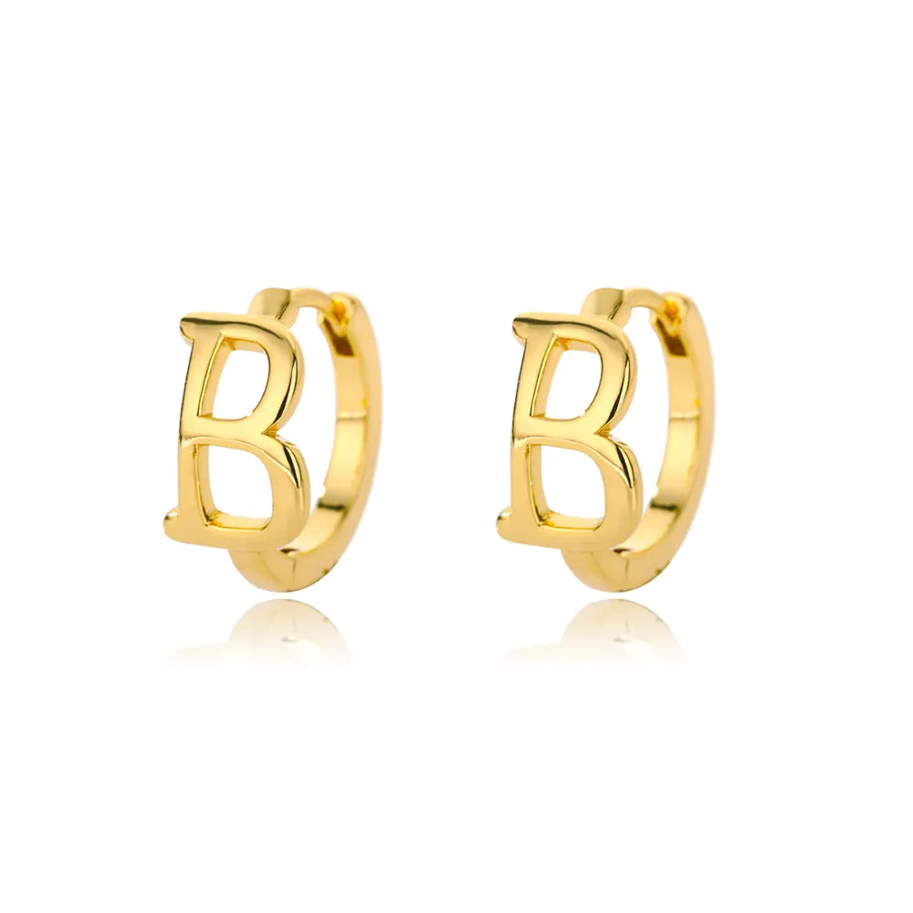 Par de Brincos Iniciais | Banhados em Ouro 18k