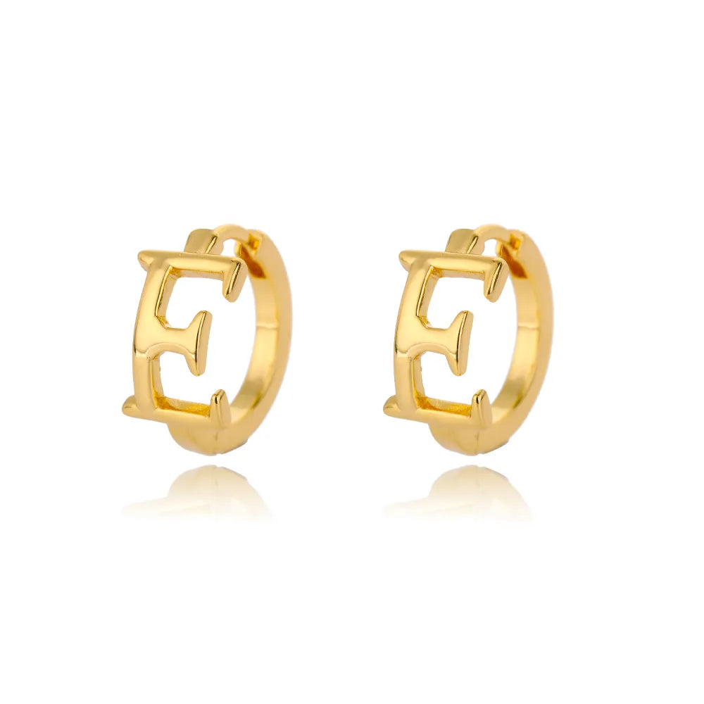 Par de Brincos Iniciais | Banhados em Ouro 18k