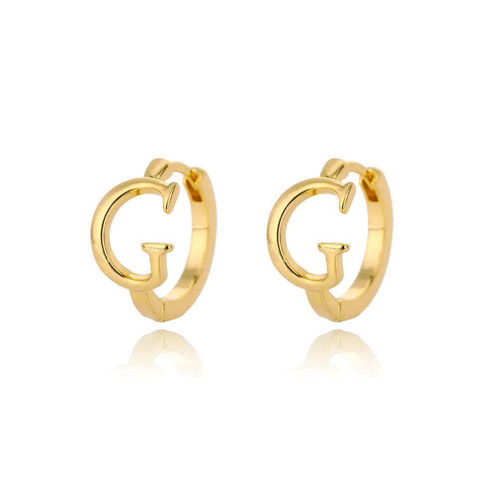 Par de Brincos Iniciais | Banhados em Ouro 18k