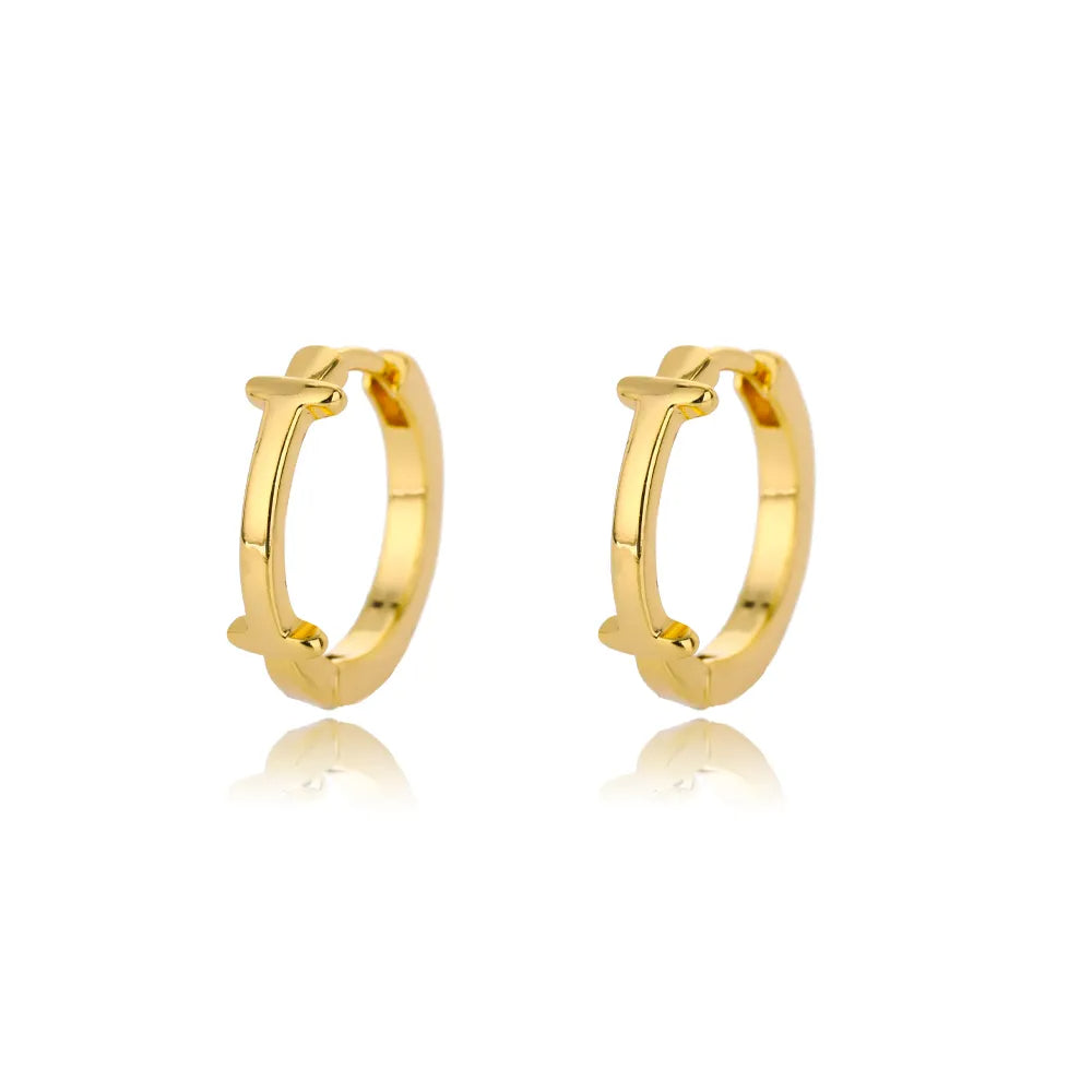Par de Brincos Iniciais | Banhados em Ouro 18k