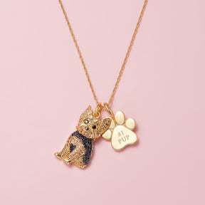 Colar + Pingente Yorkshire | Banhado em Ouro 18K