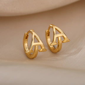 Par de Brincos Iniciais | Banhados em Ouro 18k