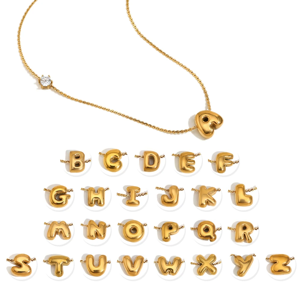 Ponto de Luz & Inicial | Colar + Pingente Banhado em Ouro 18K