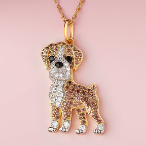 Colar + Pingente Boxer | Banhado em Ouro 18K