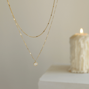 Mix Day to Day Colar Duplo | Prata 925 Banhada a Ouro 18k