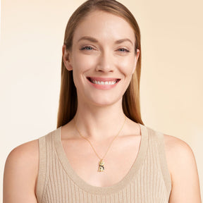 Colar + Pingente Yorkshire | Banhado em Ouro 18K