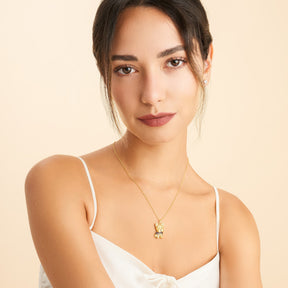 Colar + Pingente Yorkshire | Banhado em Ouro 18K