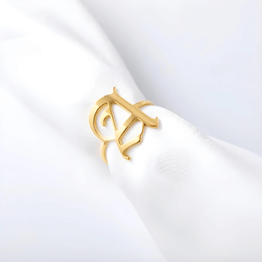 Anel Elegance Inicial - Sua Marca Pessoal - Banhado em Ouro 18K