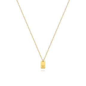 Colar minimalista com Inicial banhada em ouro 18k