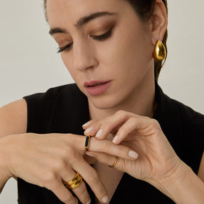 Anel Slim Luminoz | Banhado em Ouro 18k