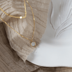 Mix Day to Day Colar Duplo | Prata 925 Banhada a Ouro 18k