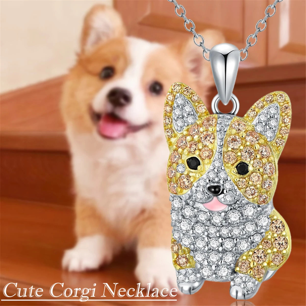 Colar Cute Corgi | Mini Coleção