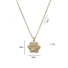 Colar Pata de Amor | Banhado a Ouro 18K