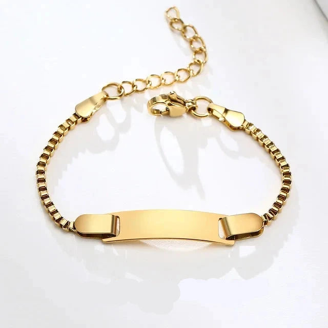 Pulseira Luminoz Baby | Personalizada para Bebês | Banho em ouro 14K