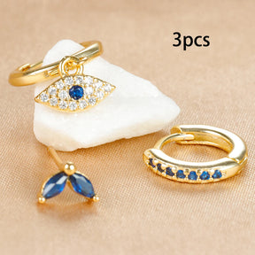 Trio de Brincos | Banhados em Ouro 18k