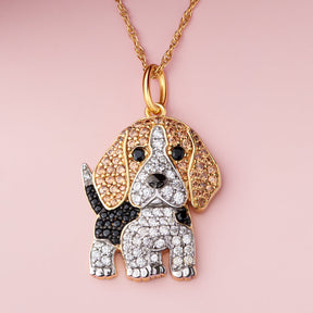Colar+ Pingente Beagle | Banhado em Ouro 18K