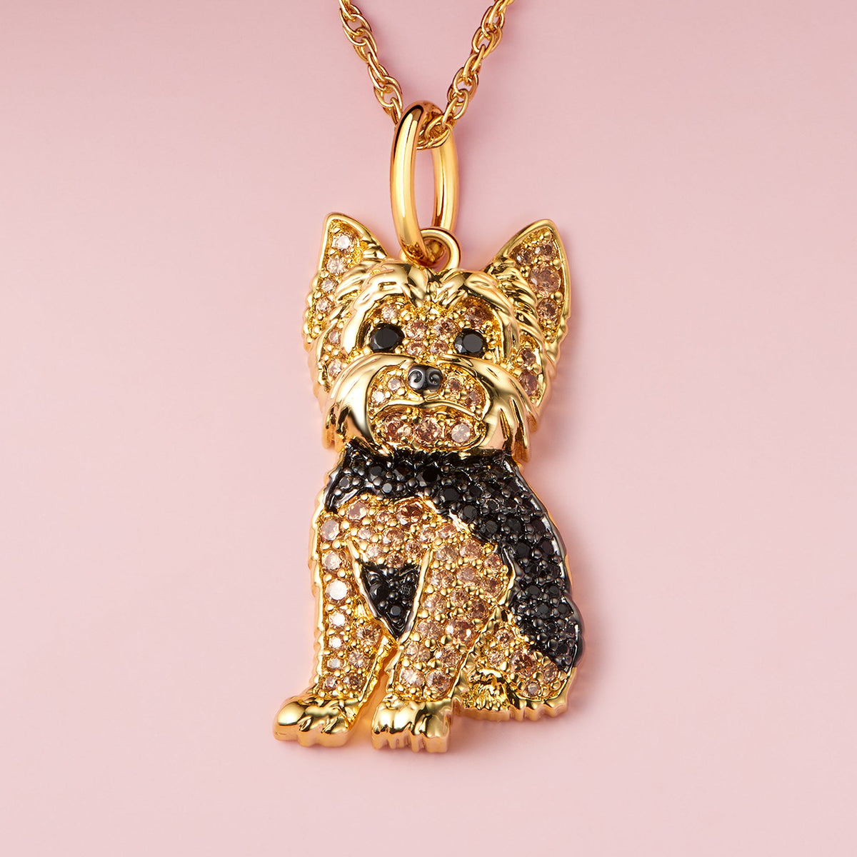 Colar + Pingente Yorkshire | Banhado em Ouro 18K