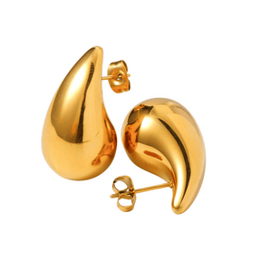 Brincos Gotas - Banhado Ouro 18K