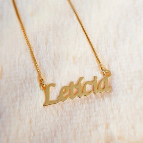 Colar com Nome Personalizado |  Banhado a Ouro 18k