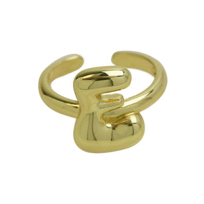 Anel ajustável Ballon | Banhado em Ouro 18k