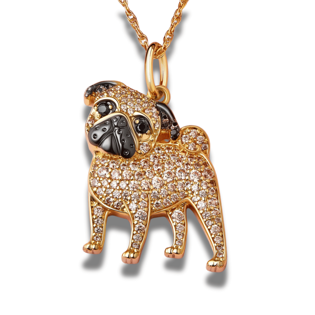 Colar + Pingente Pets | Banhado em Ouro 18K (Escolha Sua Raça)