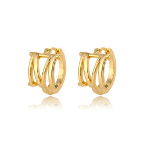 Par de Brincos Iniciais | Banhados em Ouro 18k