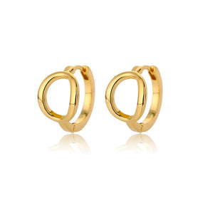 Par de Brincos Iniciais | Banhados em Ouro 18k