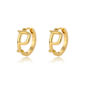Par de Brincos Iniciais | Banhados em Ouro 18k