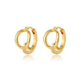 Par de Brincos Iniciais | Banhados em Ouro 18k