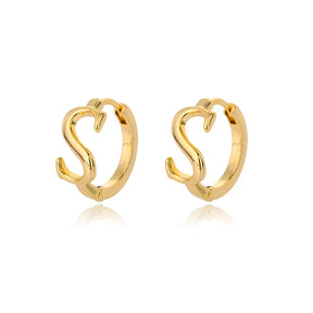 Par de Brincos Iniciais | Banhados em Ouro 18k
